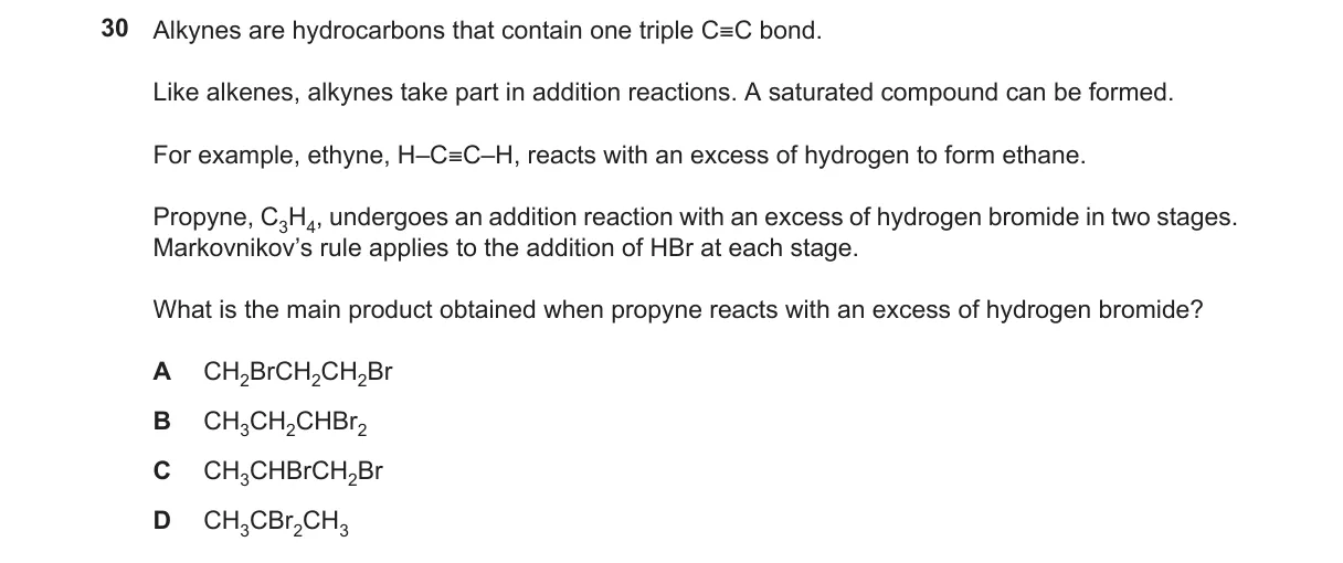 Question 30 from 9701/12/M/J/23