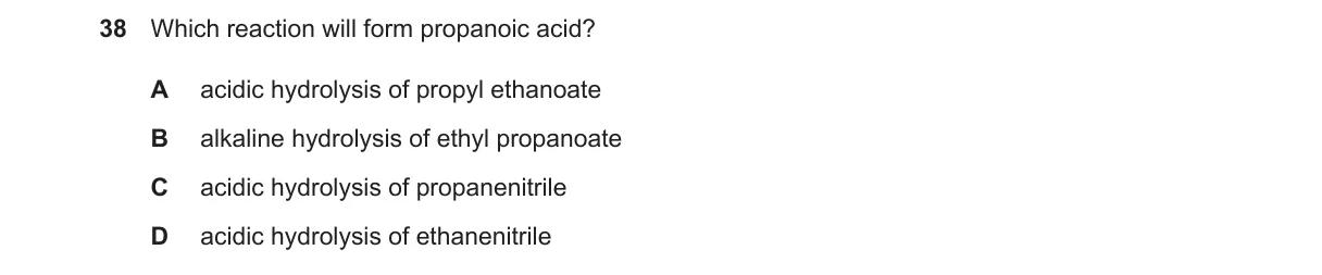 Question 38 from 9701/12/M/J/23