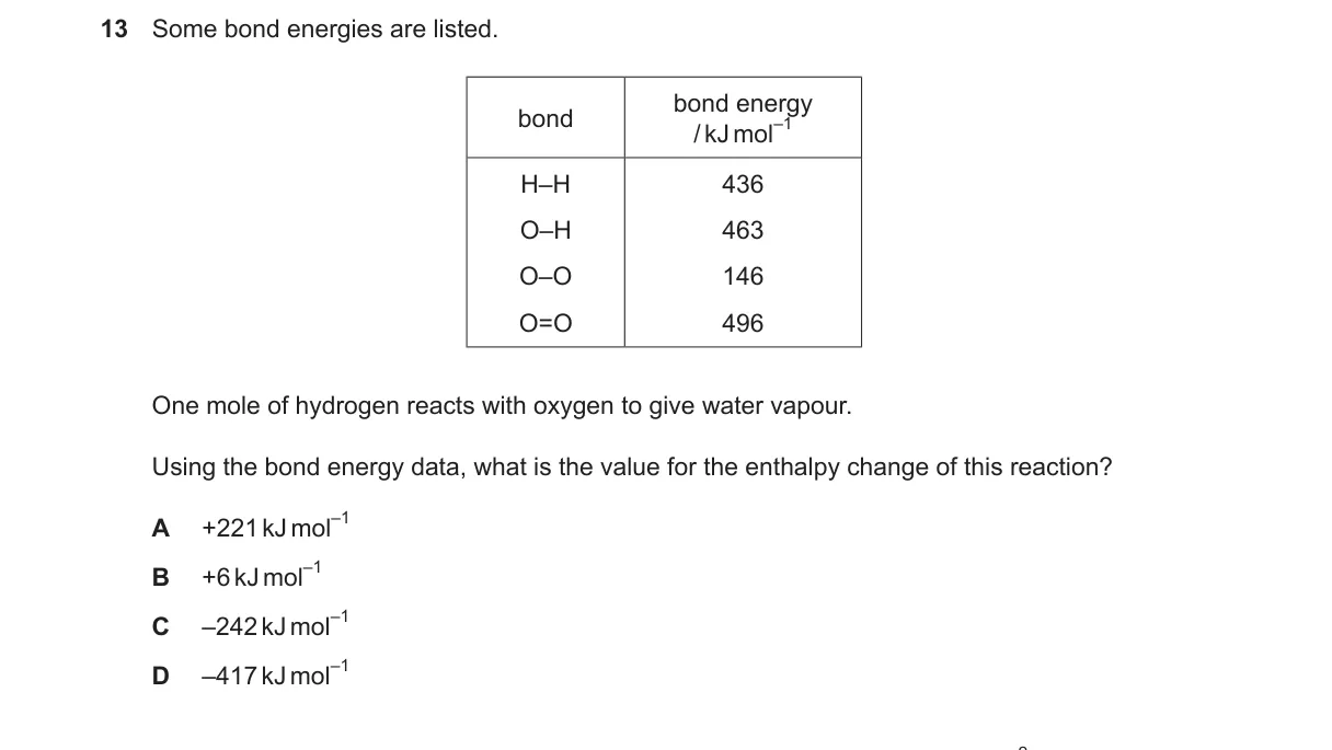 Question 13 from 9701/13/M/J/23