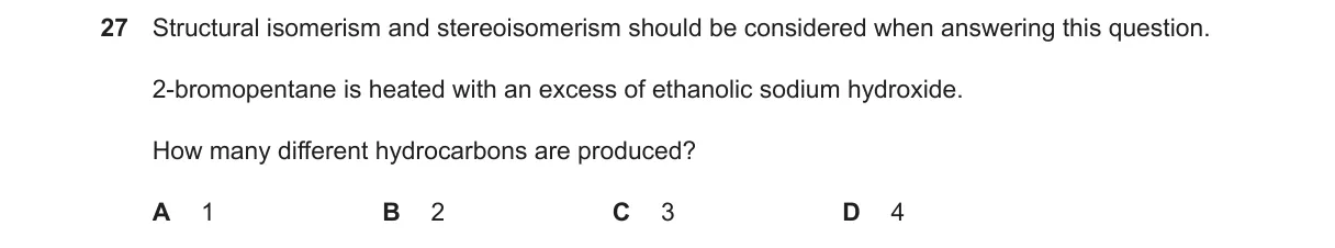 Question 27 from 9701/13/M/J/23