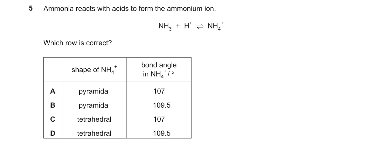 Question 5 from 9701/13/M/J/23