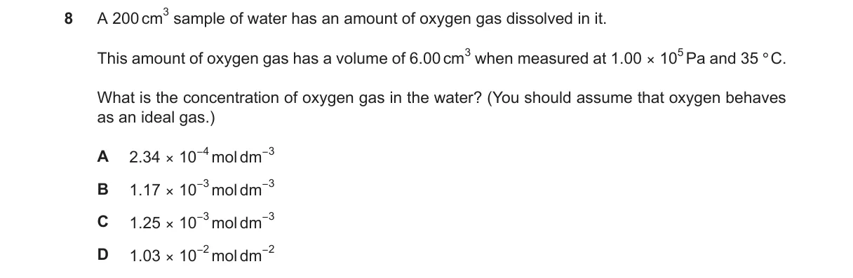 Question 8 from 9701/13/M/J/23