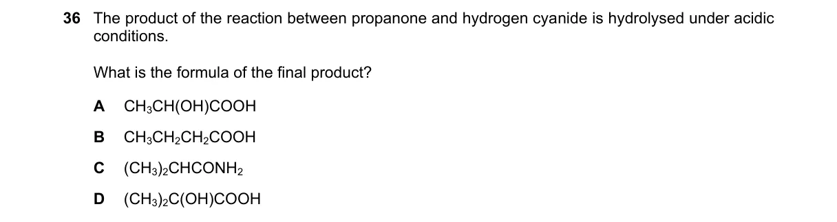 Question 36 from 9701/11/M/J/24
