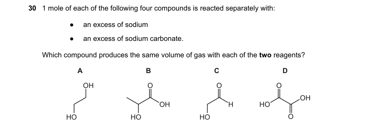 Question 30 from 9701/12/M/J/24