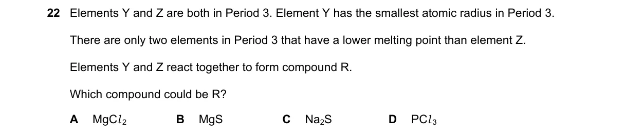 Question 22 from 9701/12/M/J/25