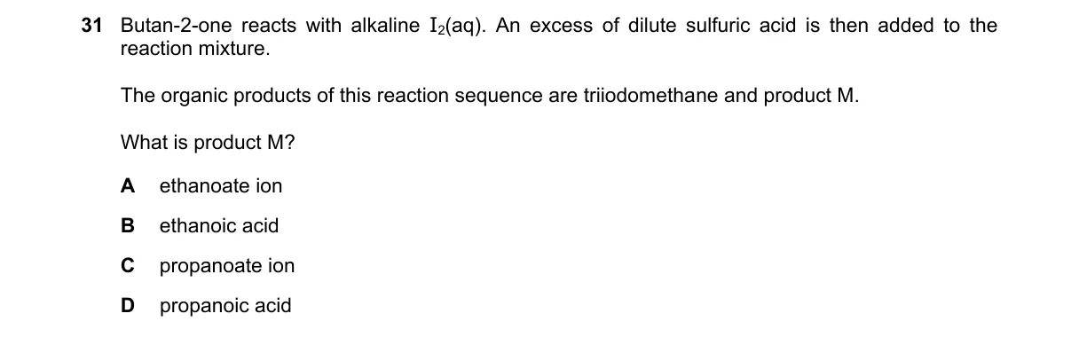 Question 31 from 9701/12/M/J/25