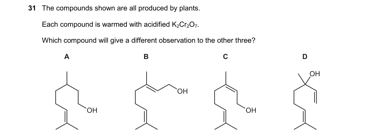 Question 31 from 9701/13/M/J/25