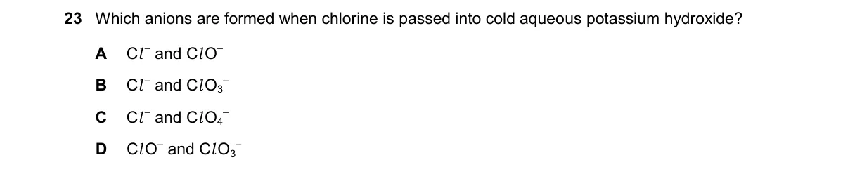 Question 23 from 9701/14/M/J/25