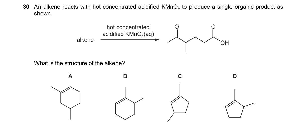 Question 30 from 9701/14/M/J/25
