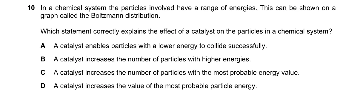 Question 10 from 9701/12/O/N/18