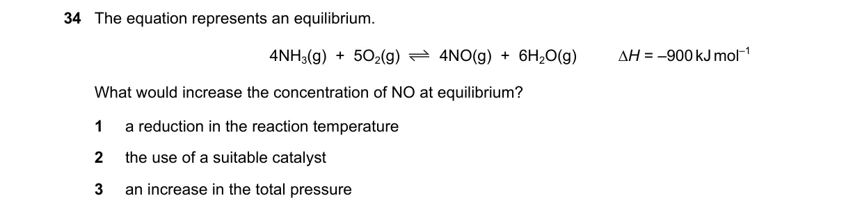 Question 34 from 9701/12/O/N/18