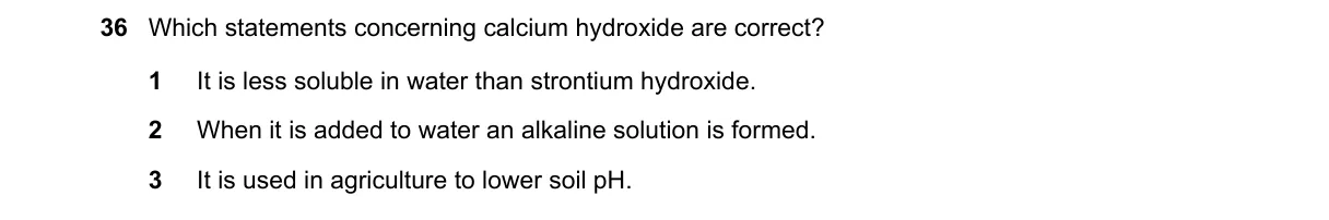 Question 36 from 9701/12/O/N/18
