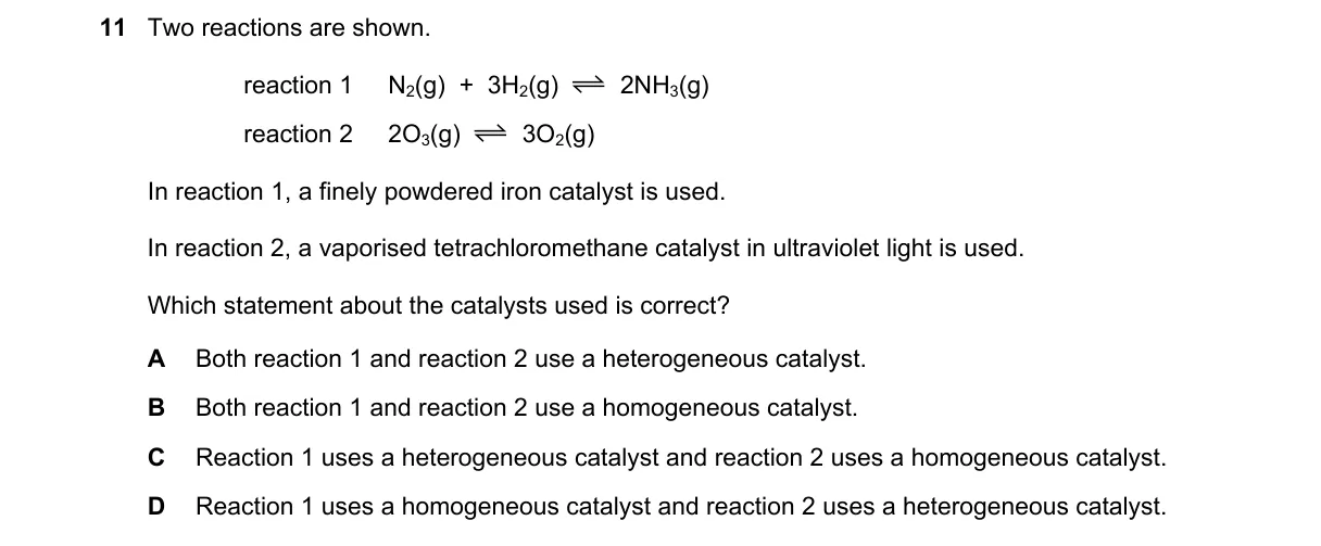 Question 11 from 9701/13/O/N/18