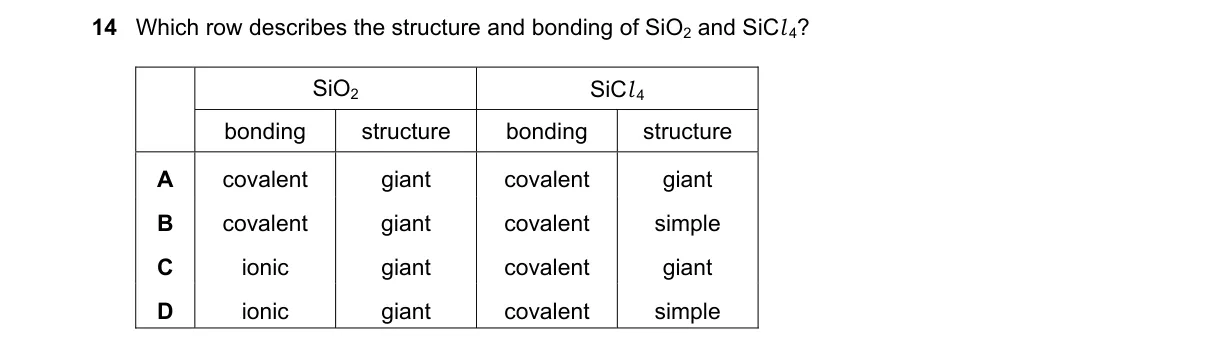 Question 14 from 9701/13/O/N/18