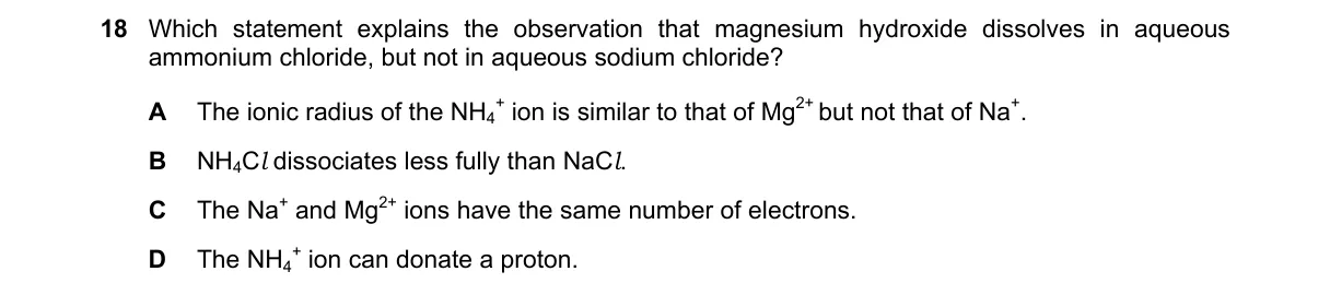 Question 18 from 9701/13/O/N/18