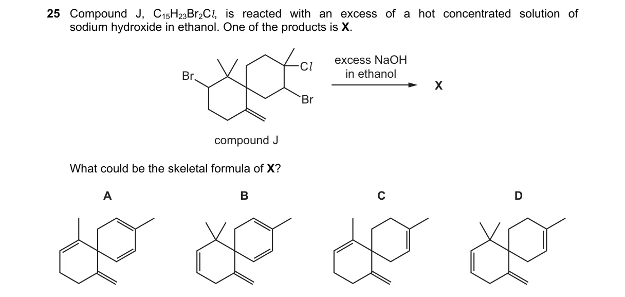 Question 25 from 9701/13/O/N/18