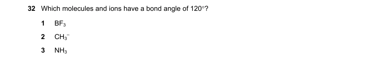 Question 32 from 9701/13/O/N/18