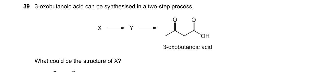 Question 39 from 9701/13/O/N/18