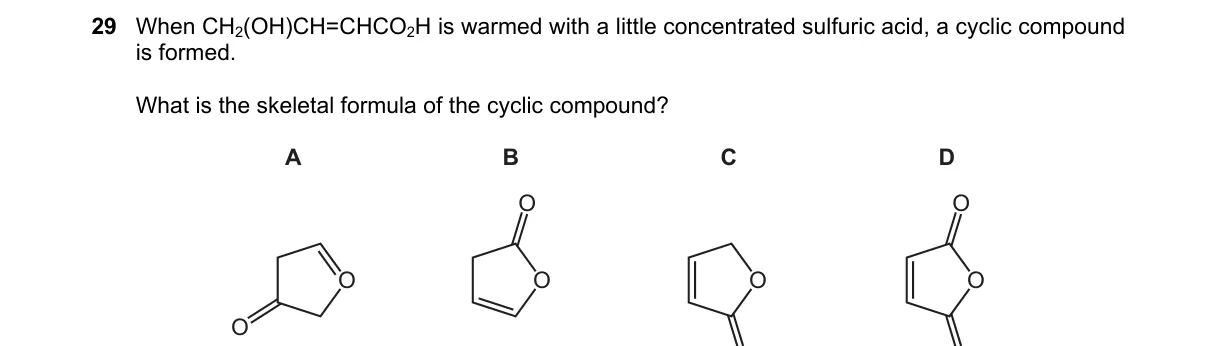 Question 29 from 9701/11/O/N/19