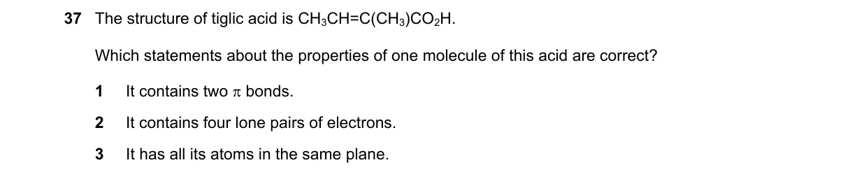 Question 37 from 9701/11/O/N/19