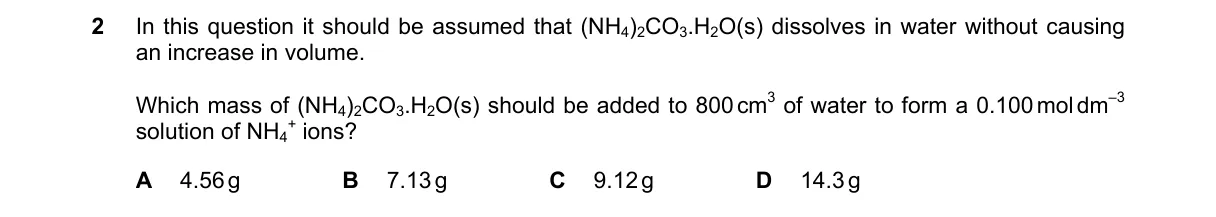 Question 2 from 9701/12/O/N/19