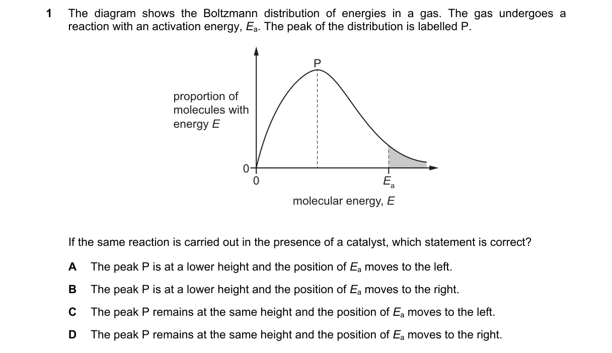 Question 1 from 9701/13/O/N/19