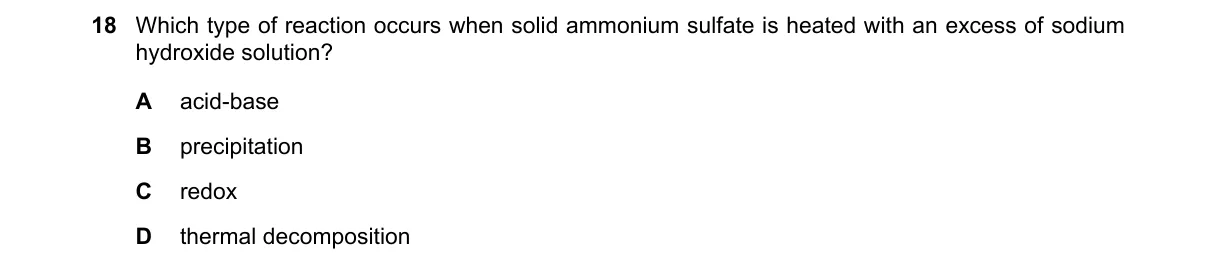 Question 18 from 9701/13/O/N/19
