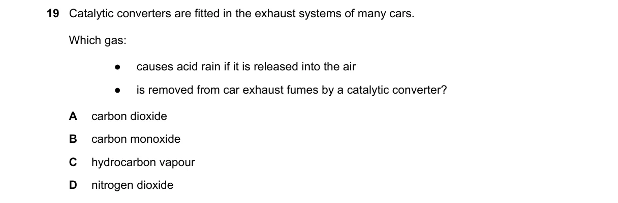 Question 19 from 9701/13/O/N/19