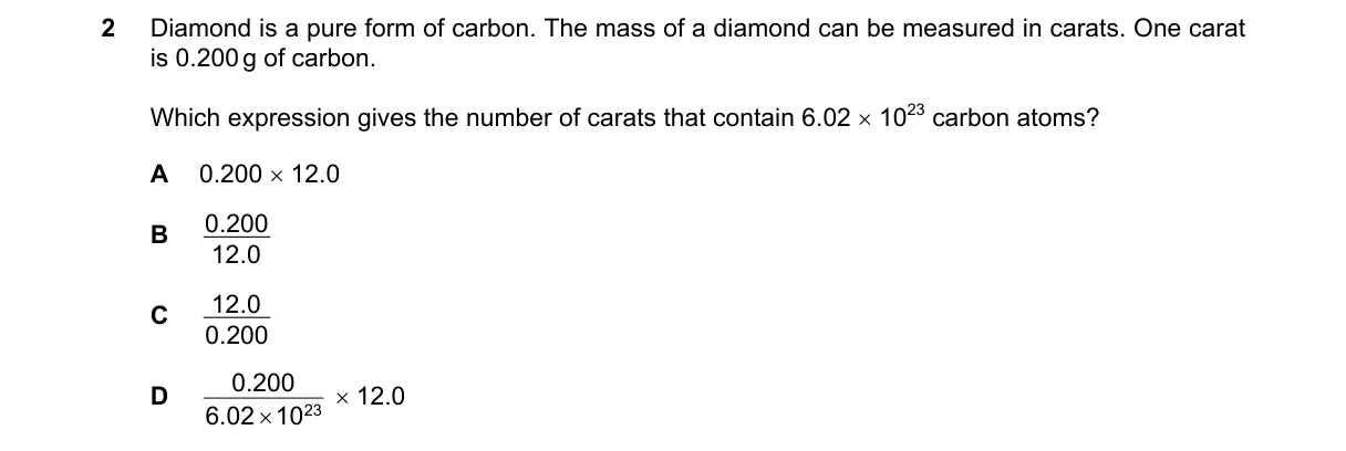 Question 2 from 9701/13/O/N/19