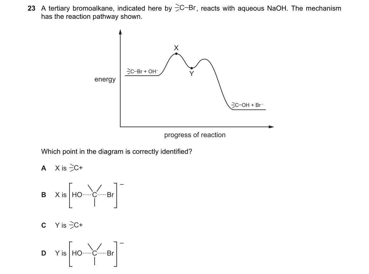 Question 23 from 9701/13/O/N/19