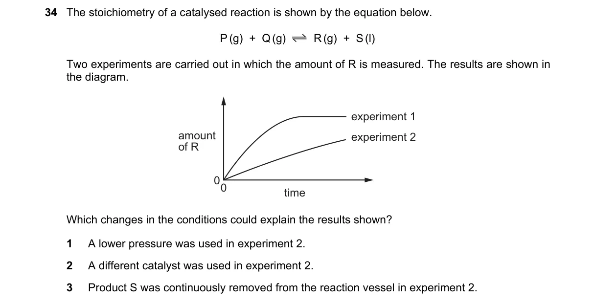 Question 34 from 9701/13/O/N/19