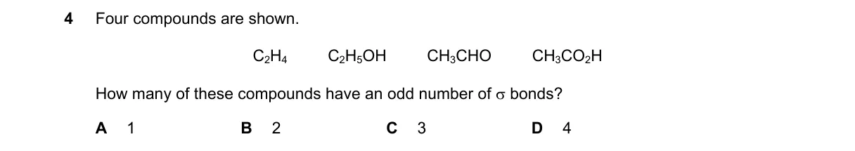 Question 4 from 9701/13/O/N/19