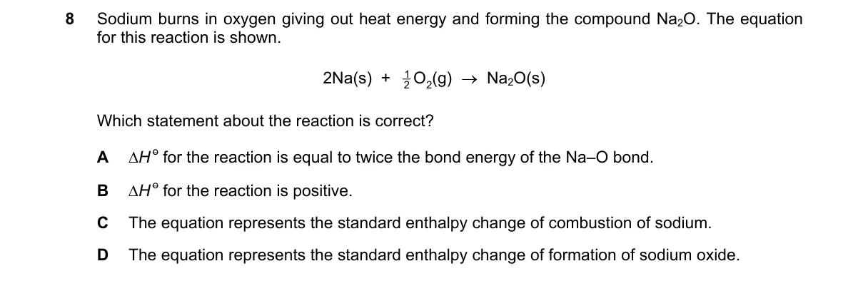 Question 8 from 9701/13/O/N/19