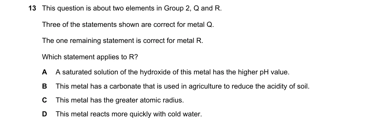 Question 13 from 9701/11/O/N/20