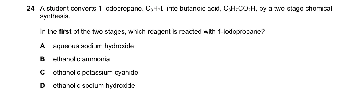 Question 24 from 9701/11/O/N/20