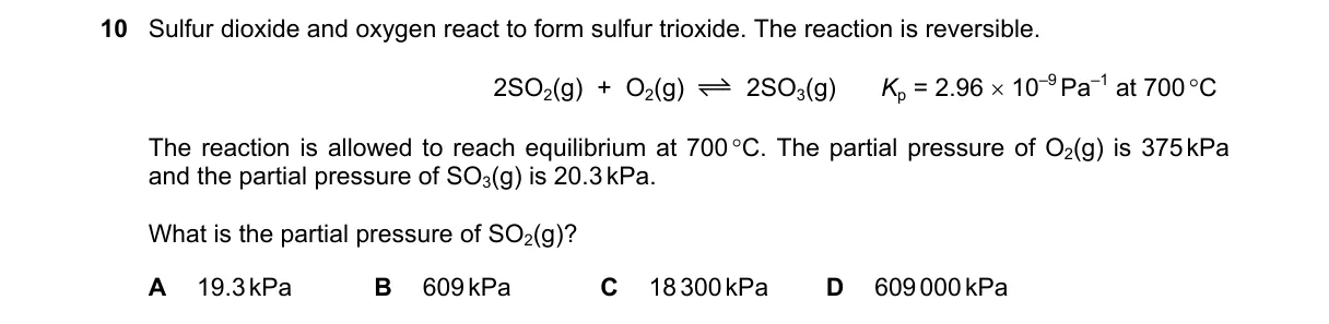 Question 10 from 9701/12/O/N/20