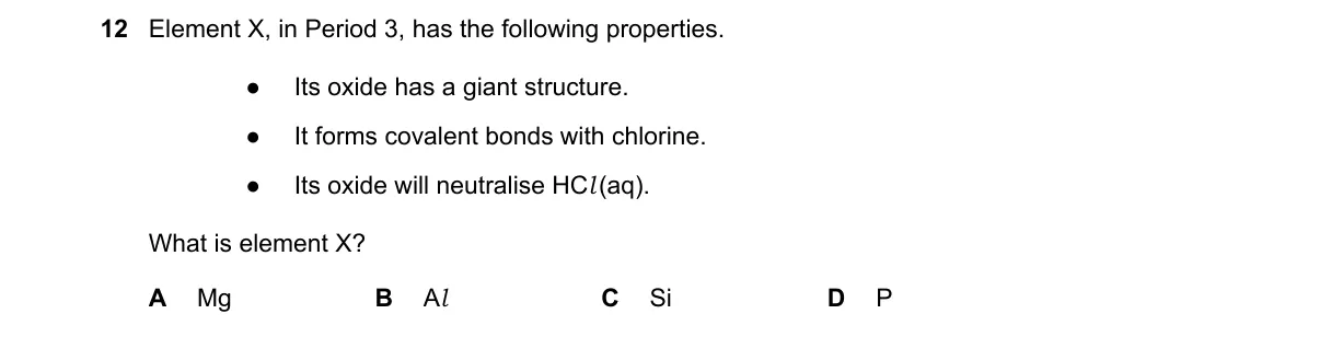 Question 12 from 9701/12/O/N/20