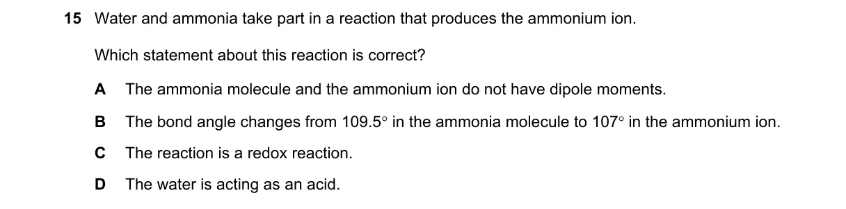 Question 15 from 9701/12/O/N/20