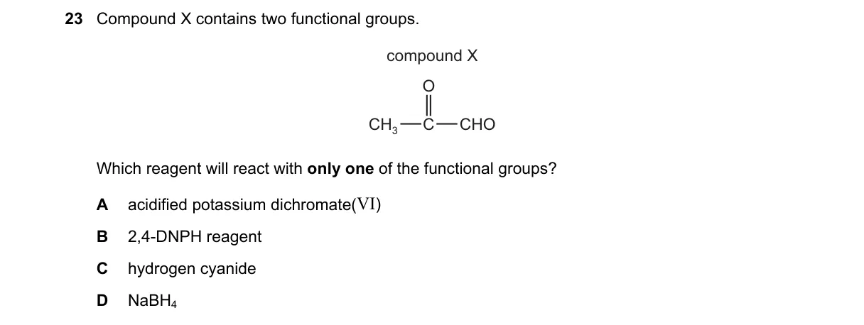 Question 23 from 9701/12/O/N/20