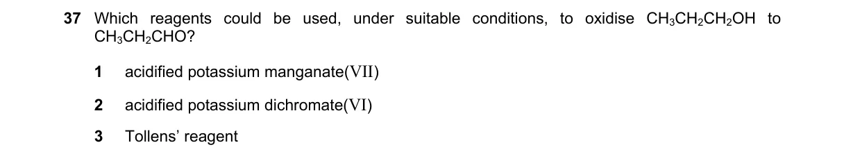 Question 37 from 9701/12/O/N/20