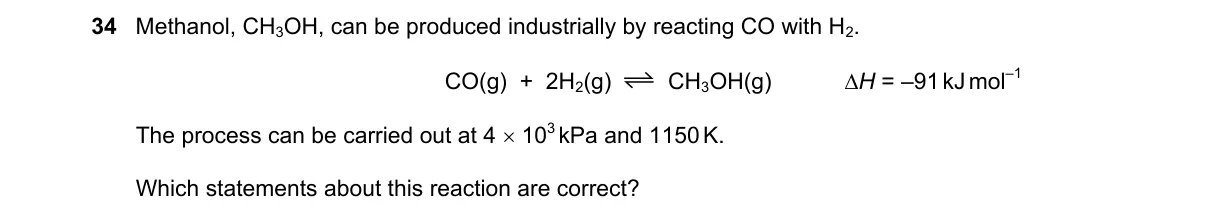 Question 34 from 9701/13/O/N/20