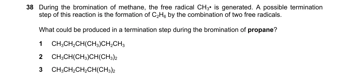 Question 38 from 9701/13/O/N/20