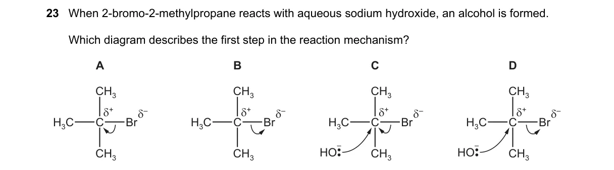 Question 23 from 9701/11/O/N/21