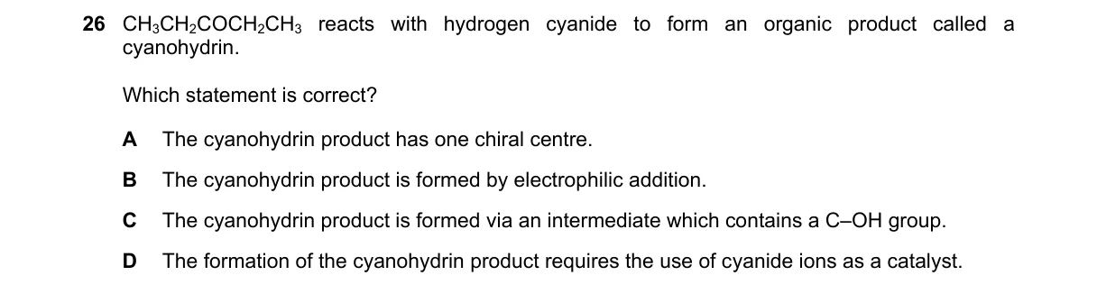 Question 26 from 9701/11/O/N/21
