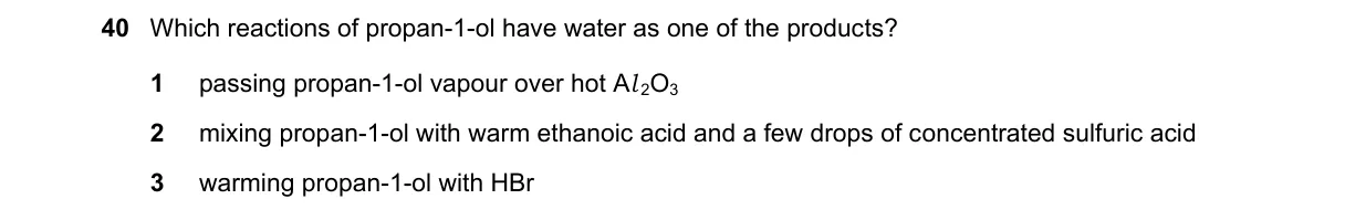 Question 40 from 9701/11/O/N/21