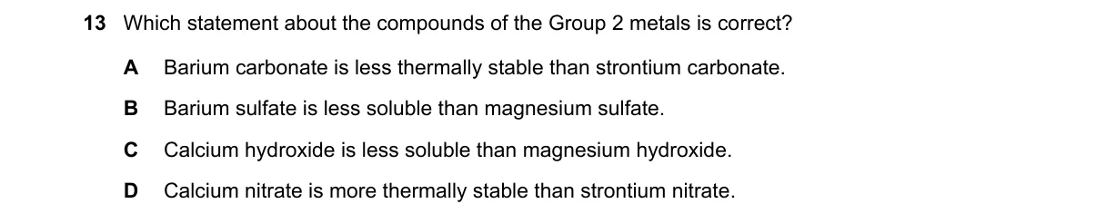 Question 13 from 9701/12/O/N/21