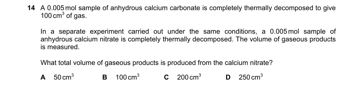 Question 14 from 9701/12/O/N/21