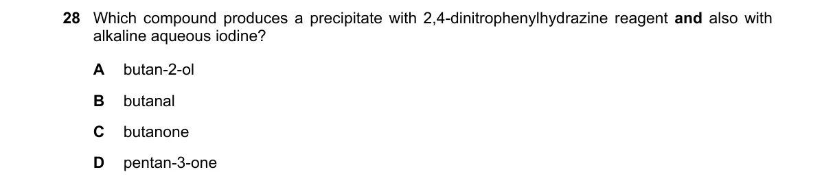Question 28 from 9701/12/O/N/21