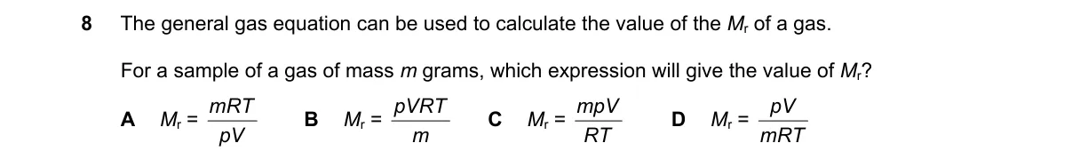 Question 8 from 9701/12/O/N/21