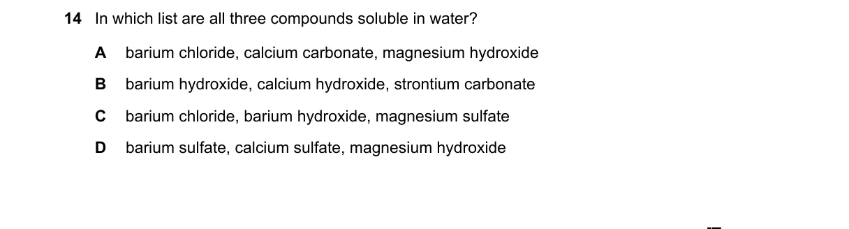 Question 14 from 9701/13/O/N/21